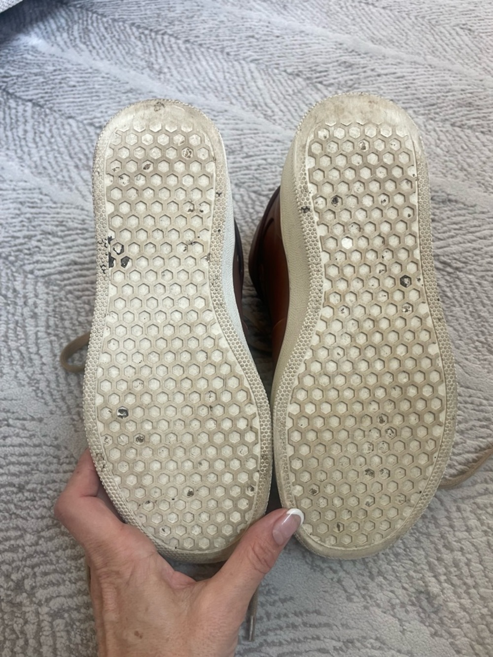 Celine Women’s High-Top Leather Sneakers in Brown - Picture 7 of 13